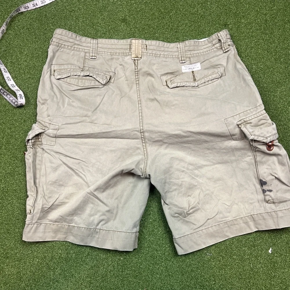 Polo Ralph Lauren Mountain Green Classic Chino Cargo Shorts Men's Size 42